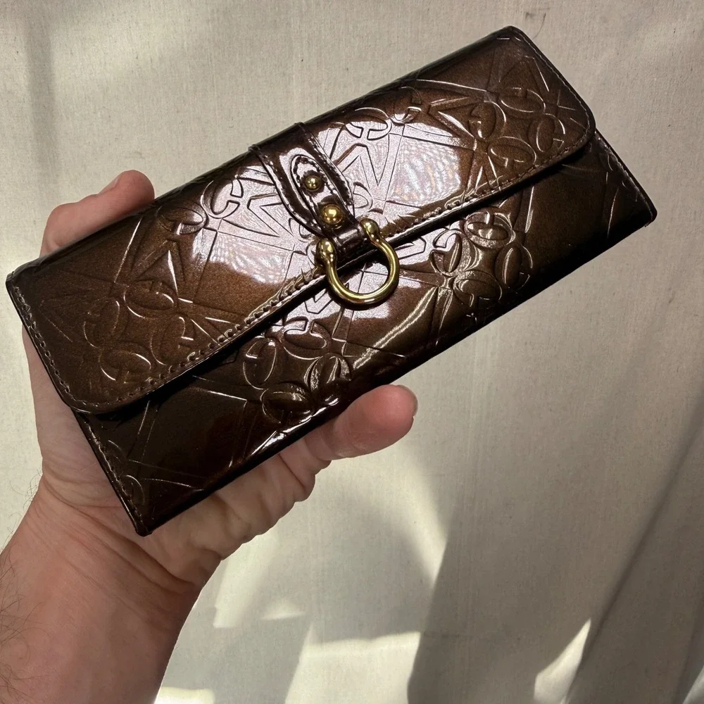 Margaret Howell Idea NWD Leather Long Zip-Around Wallet Cognac Tan
